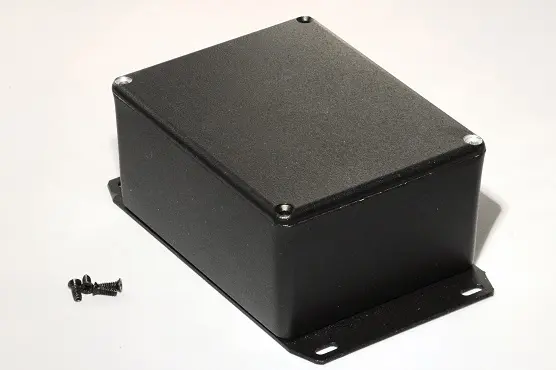Produktfoto 1 von Hammond 1590 Aluminium Gehäuse Außenmaß 120 x 120 x 57mm IP54