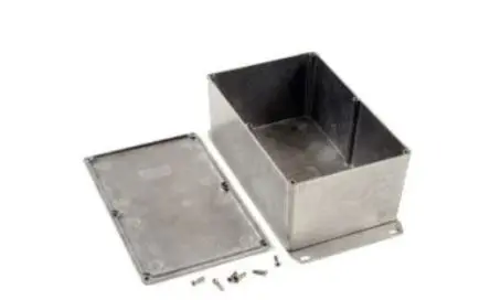 Produktfoto 1 von Hammond 1590 Aluminium Gehäuse Außenmaß 188 x 188 x 83mm IP54