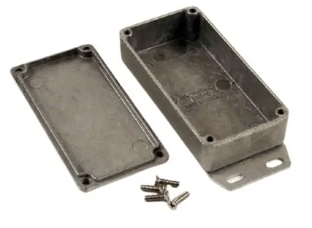 Produktfoto 1 von Hammond 1590 Aluminium Gehäuse Außenmaß 101 x 101 x 26mm IP54