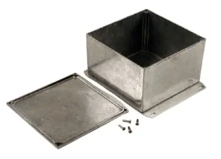 Produktfoto 1 von Hammond 1590 Aluminium Gehäuse Außenmaß 125 x 125 x 79mm IP54