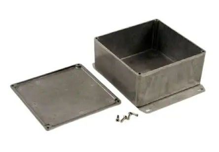 Produktfoto 1 von Hammond 1590; Gehäuse; Aluminiumdruckguss; Natur Geflanscht IP54 Breite 120 mm Höhe 59 mm Länge 120 mm