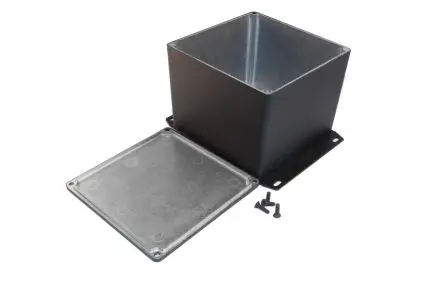 Produktfoto 1 von Hammond 1590 Aluminium Gehäuse Außenmaß 120 x 120 x 94mm IP54