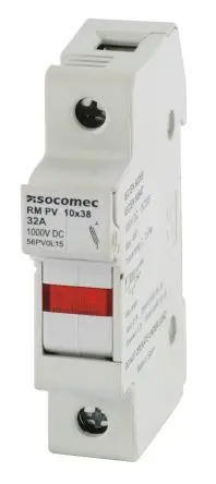 Produktfoto 1 von Socomec 57PV Sicherungsschalter-Trennschalter / 1-polig 32A offen, 10 x 38 mm Sicherungsgröße, 3 phasig