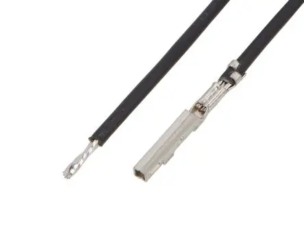 Produktfoto 1 von Molex SQuba 3.6 Buchse SQUBA 3.6 Vorgecrimpter Anschluss Anschlusslitze, Schwarz, 75 mm