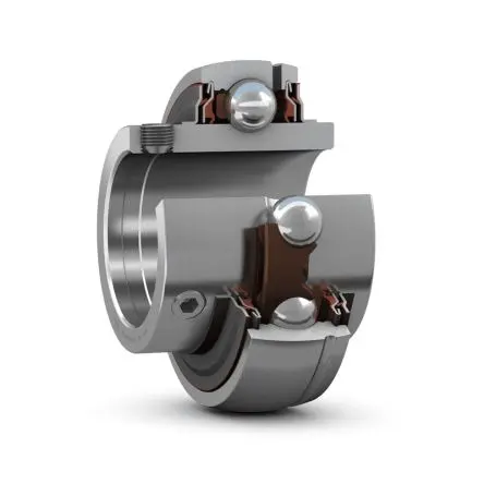 Produktfoto 1 von SKF Edelstahl Lagereinsatz 80 mm Außen-ø , Innen-Ø 40 mm, Traglast 19 kN