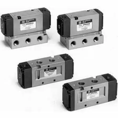 Produktfoto 1 von SMC VFA3 Pneumatik-Magnetventil Gehäuseanschluss Rc1/4, Elektromagnet-betätigt