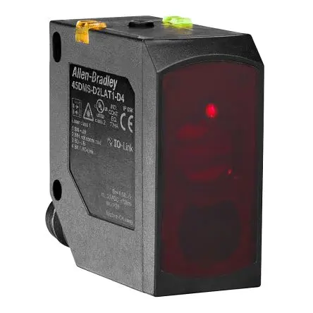 Produktfoto 1 von Allen Bradley 45DMS Kubisch Entfernungssensor, Hintergrundreflexion, NPN/PNP Ausgang, M12-Stecker