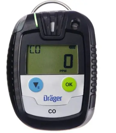 Produktfoto 1 von DRAEGER PAC6500 CO Gasdetektor für Kohlenmonoxid Monochrom 15s ±2 % of Measured Value, Yes, tragbar
