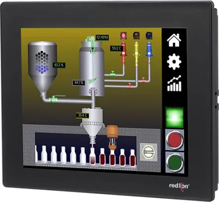 Produktfoto 1 von Red Lion, CR3000, HMI-Touchscreen, TFT, 800 x 600 pixel, 264.16 mm
