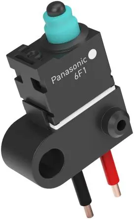 Panasonic Sprungkontakt-Mikroschalter Stiftstößel-Betätiger Draht, SPST, 16 V dc, 50mA IP67 1.5N -40 °C - 85 °C