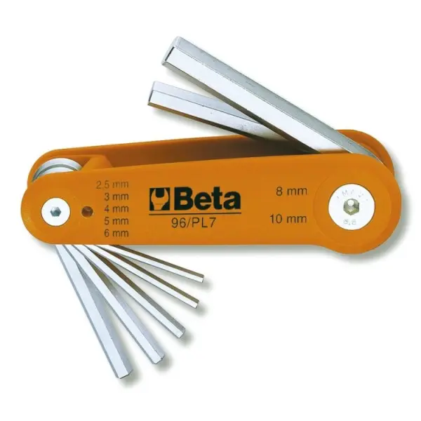 Produktfoto 1 von BETA metrisch  Innensechskant-Schlüssel, Satz 7-teilig 2.5mm L-Form lang