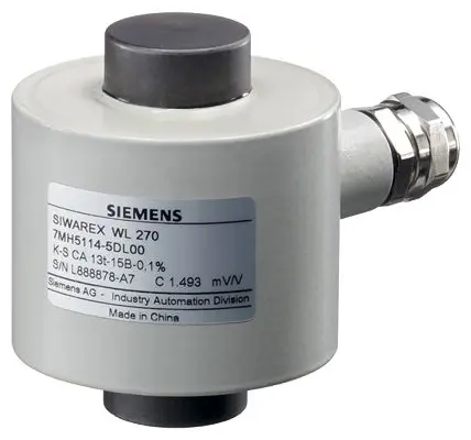 Produktfoto 1 von Siemens Siwarex WL 270 Quetschanschluss Kraftmessdose aus Stahl, 4-Draht