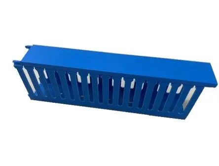 Produktfoto 1 von RS PRO Wiring Duct Blau, 25mm x 50 mm Polyvinylchlorid, Länge 1 m, Seitenwand Offen
