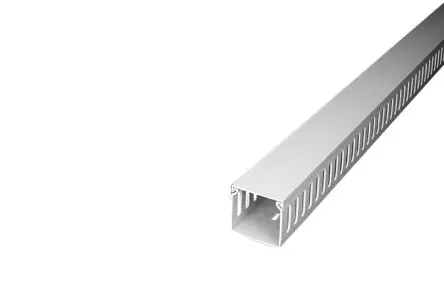 Produktfoto 1 von RS PRO Wiring Duct Grau, 40mm x 40 mm Polyvinylchlorid, Länge 2 m, Seitenwand Offen