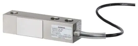 Siemens Siwarex WL 230 Quetschanschluss Kraftmessdose aus Stahl, vernickelt, 4-Draht