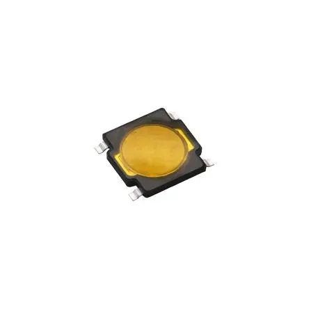Produktfoto 1 von C & K Taster SPST Hartes Betätigungselement, SMD Gull-Wing 20mA Ein-Aus 4.5 mm Schwarz Oberfläche B. 4.5mm L. 4.5 mm