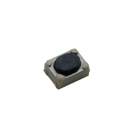 Produktfoto 1 von C & K Taster SPST Hartes Betätigungselement, Lötanschluss 50mA Ein-Aus 4.2 mm Schwarz Oberfläche B. 3.2mm L. 4.2 mm