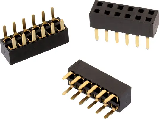 Wurth Elektronik WR-PHD Leiterplattenbuchse Einführung von unten Durchsteckmontage 6-polig / 2-reihig, Raster 2.54 mm