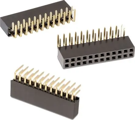 Produktfoto 1 von Wurth Elektronik WR-PHD Leiterplattenbuchse Abgewinkelt 40-polig / 2-reihig, Raster 2.54 mm