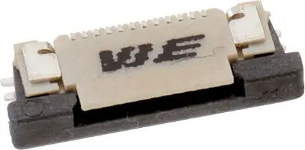 Produktfoto 1 von Wurth Elektronik WR-FPC ZIF, Oberfläche Horizontal FPC-Steckverbinder, 35-polig Buchse, Raster 0.5 mm, ZIF-Kontakt oben