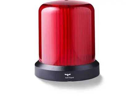 AUER Signal RDC LED Dauer LED-Signalleuchte 240V ac Rot Horizontal, Rohr, Vertikale Montage, Wand, Ø 110 mm IP66