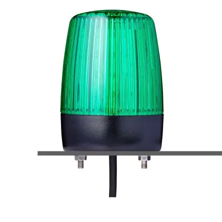 AUER Signal PCH LED Filament/Warnsummer, Dauer LED-Signalleuchte 240V Grün Horizontal, Rohr, Vertikale Montage, Ø 75 mm