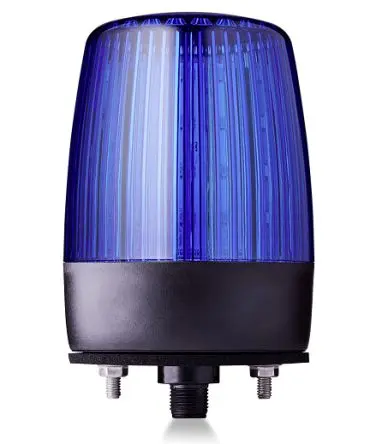Produktfoto 1 von AUER Signal PDMC5 LED Filament/Warnsummer, Umdrehung, Dauer, Stroboskop LED-Signalleuchte 24V ac/dc Blau Horizontal,