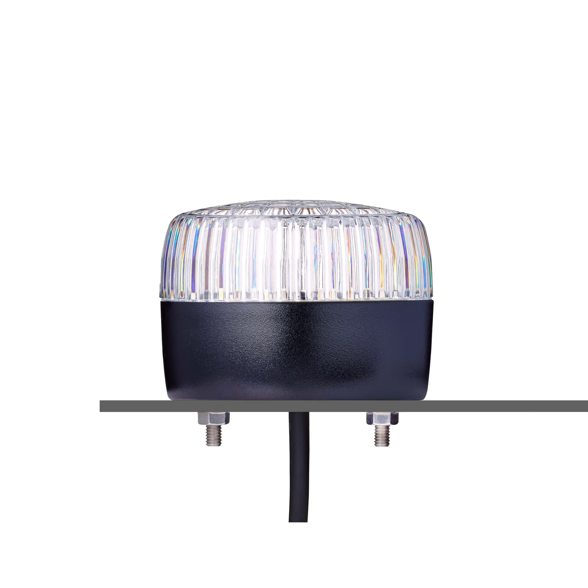 Produktfoto 1 von AUER Signal PCL LED Blinkend, Dauer LED-Signalleuchte Klar, 24 V AC/DC, Ø 75mm