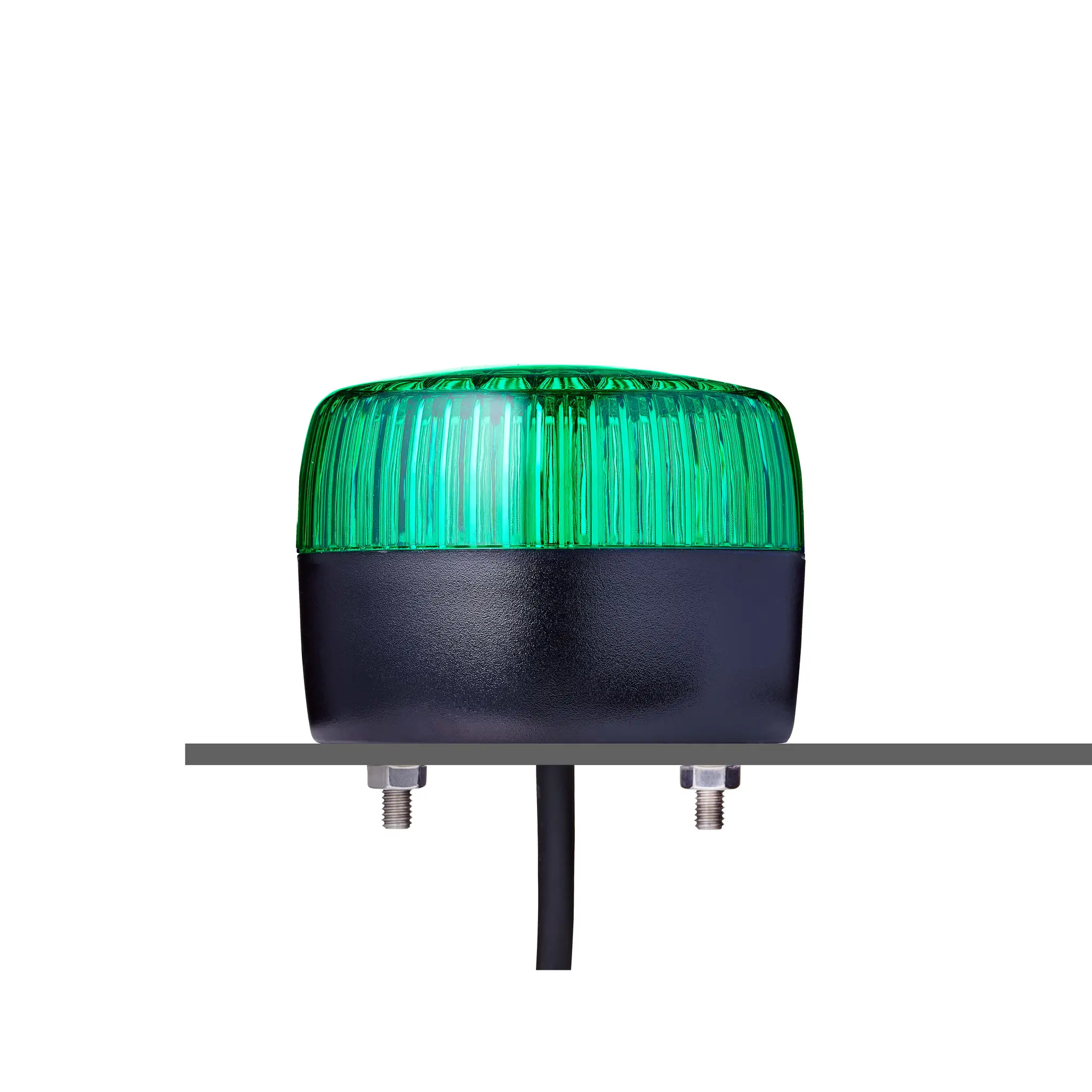 Produktfoto 1 von AUER Signal PCL LED Blinkend, Dauer LED-Signalleuchte Grün, 24 V AC/DC, Ø 75mm