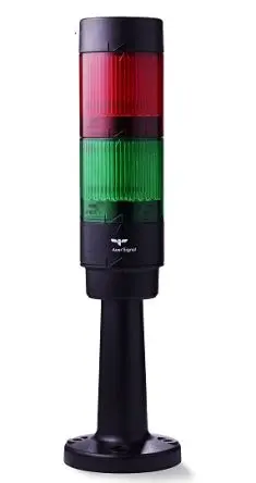 Produktfoto 1 von AUER Signal Modul-Compete 50 LED Signalturm 2-stufig Linse Grün, Rot 24V dc Dauer Schraubanschlussklemme, Vertikale