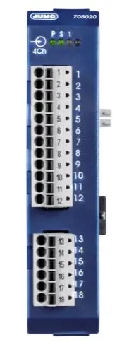 Produktfoto 1 von Jumo E/A-Module für RTD-Temperatur, Thermoelemente Analog/Digital Eingang variTRON  Digital Ausgang