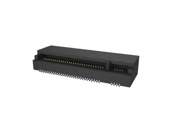 Produktfoto 1 von Amphenol Communications Solutions Serie M.2 Gen 5 Kantensteckverbinder Buchse, 0.5 mm, 67-polig, gewinkelt, Platine