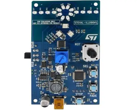 Produktfoto 1 von STMicroelectronics LED-Treiber Evaluierungsplatine Evaluierungskit zum Einsatz mit Direktschalter, ST Evaluierungsboard