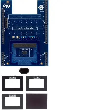 Produktfoto 1 von STMicroelectronics VL53L4CX ST Evaluierungsboard X-NUCLEO-53L4A2, Erweiterungs-Leiterplatte Entwicklungstool Sensor,