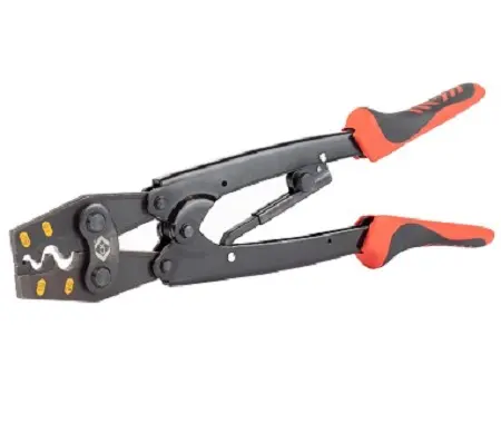 Produktfoto 1 von CK T3676A Crimp-Werkzeug 10 To 4 AWG für Nicht isolierte Anschlussklemmen, 25 mm