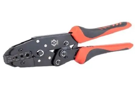 Produktfoto 1 von CK Ratchet Crimping Pliers Crimp-Werkzeug für BNC-Steckverbinder, TNC-Steckverbinder, 25mm