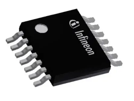 Produktfoto 1 von Infineon BTS7200-2EPC Leistungskontrollschalter High-Side High-Side 120 mΩ 14-Pin 2 Ausg. PG-TSSO-14