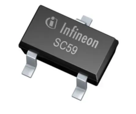 Produktfoto 1 von Infineon Hall-Effekt-Sensor mit Unipolarer Schalter, 1.6 mA, 25 mA 32V Lötstift 3 V Offener Abfluss Nichtrastend -40 °C