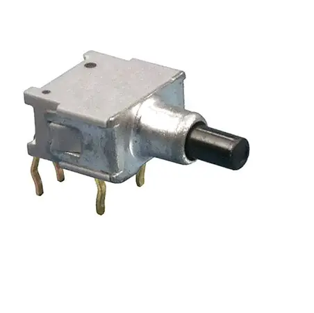 Nidec Components APE Miniaturdruckschalter Ein-Ein Leiterplattenmontage Ø 5 x 9.5 mm, 1-poliger Umschalter 60 V dc