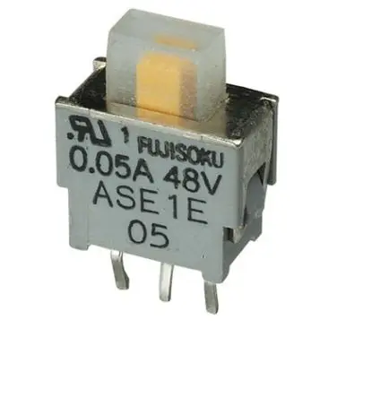 Nidec Components Schiebeschalter Ein-Aus-Ein, 1-poliger Umschalter Leiterplattenmontage 50mA, PC-Klemme