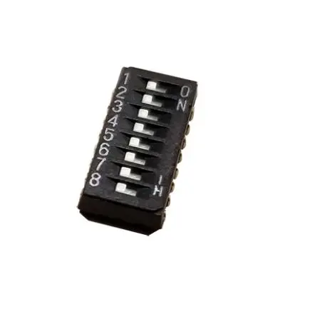 Produktfoto 1 von Nidec Components Schiebeschalter, 8 PST Oberfläche 100mA