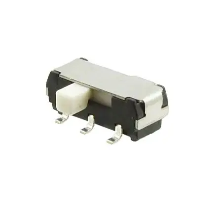 Produktfoto 1 von Nidec Components Schiebeschalter 2-polig, 2-poliger Umschalter Oberfläche 500mA, SMD Gull-Wing