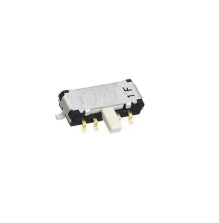 Produktfoto 1 von Nidec Components Schiebeschalter 2-polig, DP3T Oberfläche 100mA Polyamid, Lot