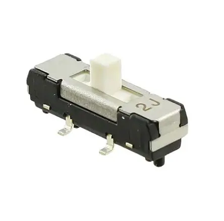 Produktfoto 1 von Nidec Components Schiebeschalter 1-polig Oberfläche 500mA, Gebogener Haken