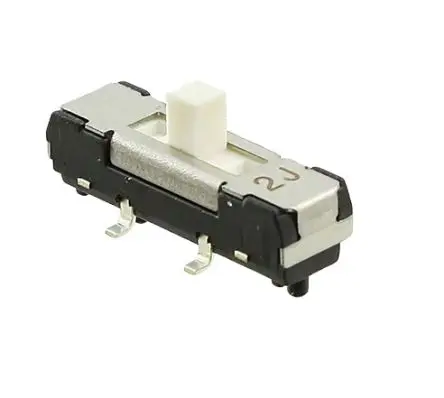 Produktfoto 1 von Nidec Components Schiebeschalter 1-polig Oberfläche 500mA, SMD Gull-Wing