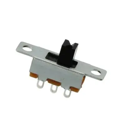 Produktfoto 1 von Nidec Components Schiebeschalter Ein-Ein, 1-poliger Umschalter Panel 10mA Polyamid, Lot