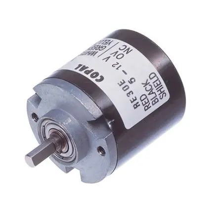Produktfoto 1 von Nidec Components Optischer Encoder, 1000 Impulse/Umdrehung Imulse/U 24V dc, mit 4 mm Flachschaft, Draht