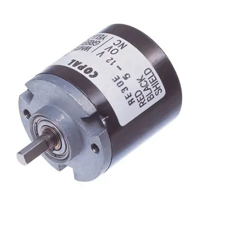 Produktfoto 1 von Nidec Components Optischer Encoder, 1024 Impulse/Umdrehung Imulse/U 24V dc, mit 4 mm Flachschaft, Draht