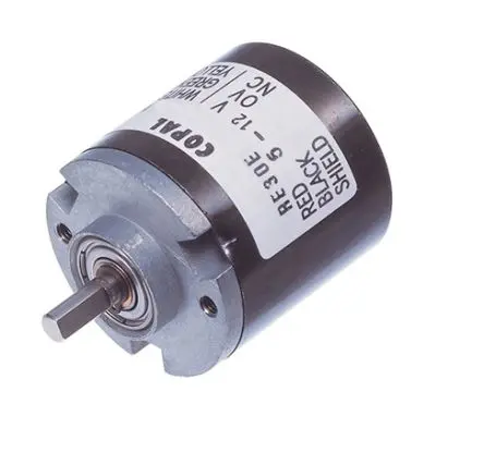 Produktfoto 1 von Nidec Components Optischer Encoder, 360 Impulse/Umdrehung Imulse/U 12V dc, mit 4 mm Flachschaft, Draht