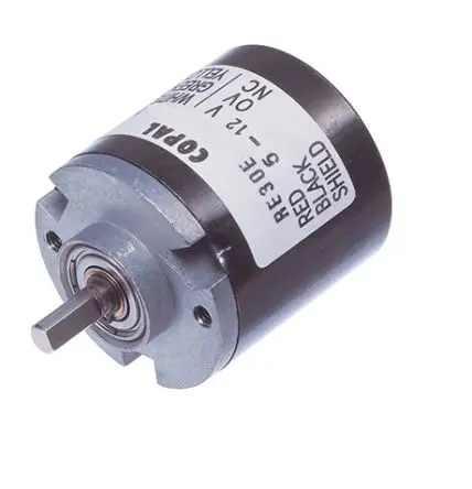 Produktfoto 1 von Nidec Components Optischer Encoder, 500 Impulse/Umdrehung Imulse/U 12V dc, 5 V dc, mit 4 mm Flachschaft, Draht